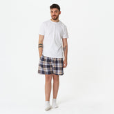 Navy Beige Pyjama Short set